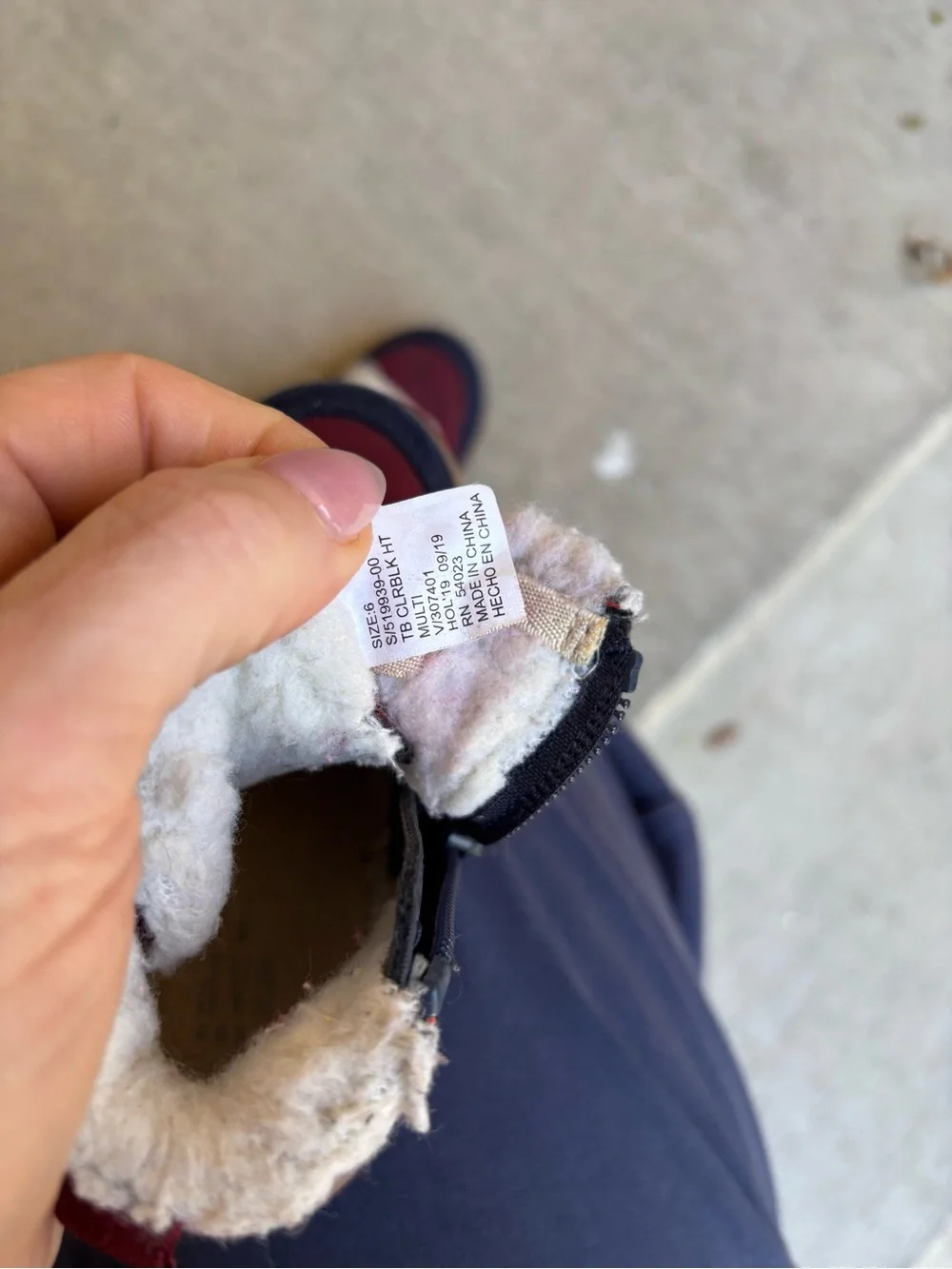 Gap Toddler Sherpa-Lined High-Top Sneaker Boot Sz 6 Color-Blocked Street